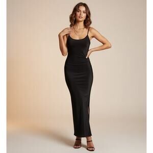 VTG Victoria's Secret Slip Dress Womens 32 Slinky Bodycon Y2K 90s Maxi Lingerie